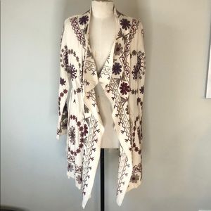 Biya by Johnny Was Embroidered Duster